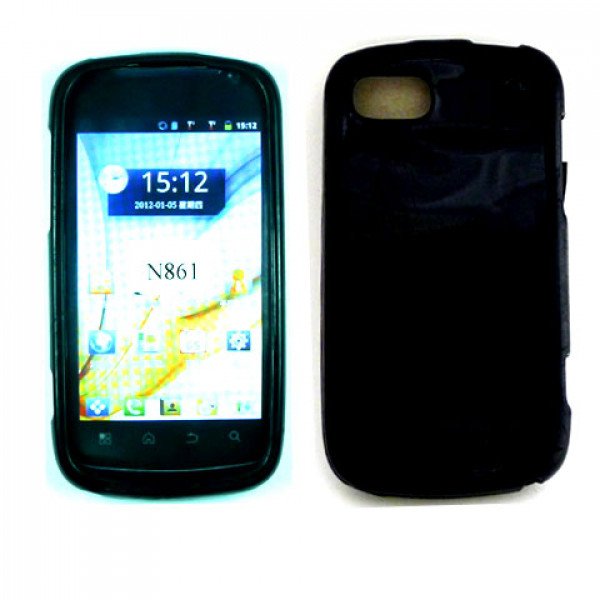 Wholesale TPU Gel Case for ZTE Warp Sequent / N861 (Black)